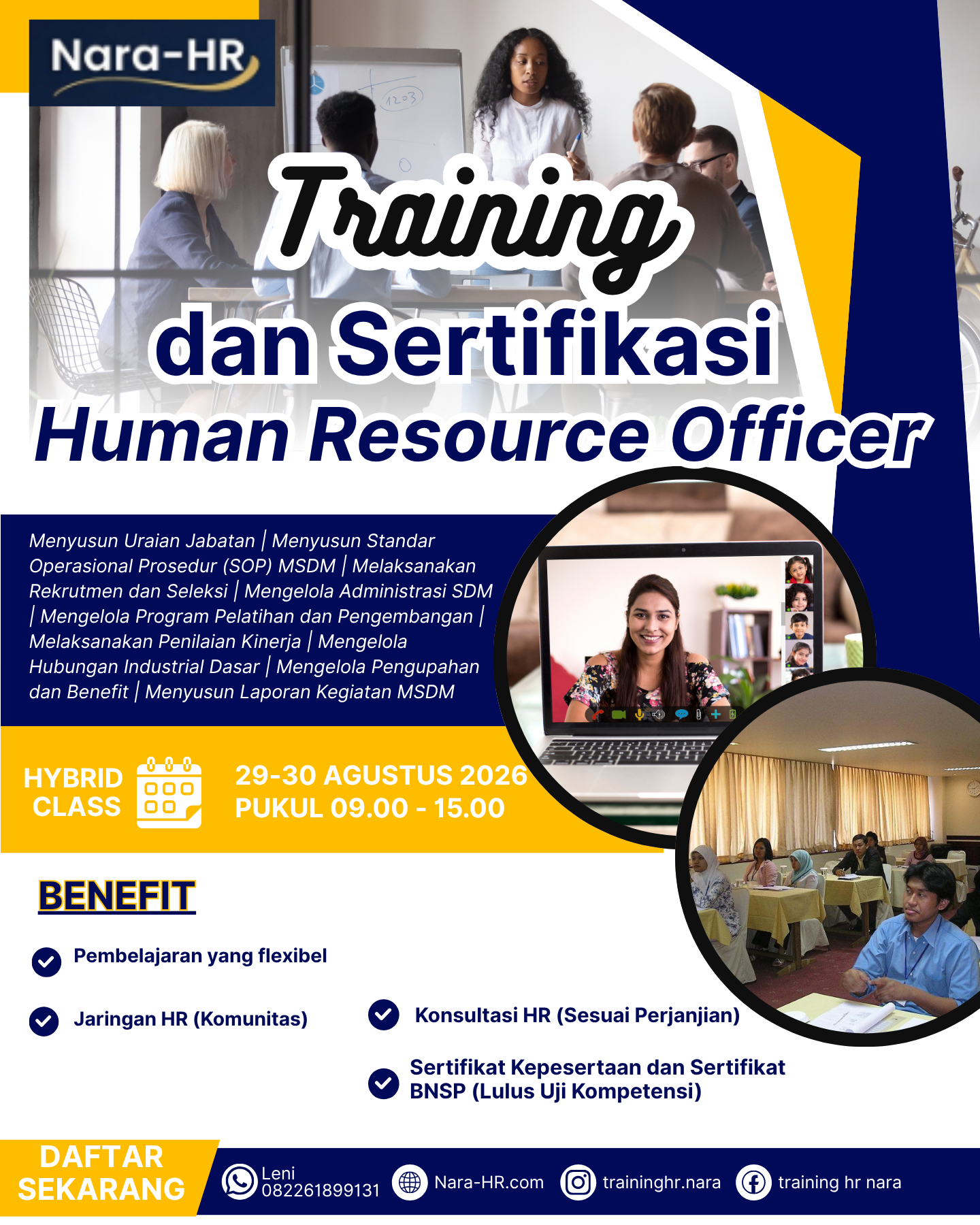 Training dan Sertifikasi Resource Officer